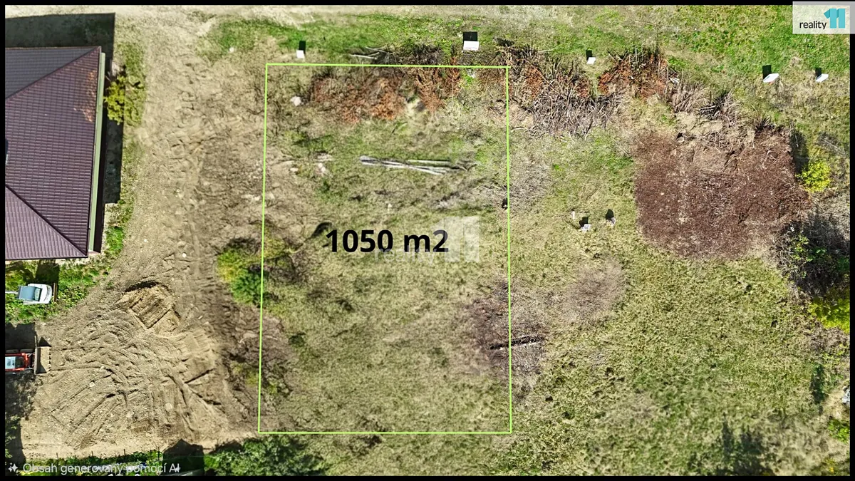 Prodej stavebního pozemku 1050 m²